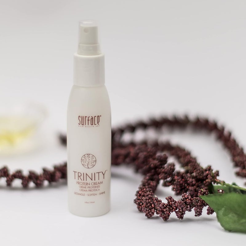 Surface Hair Trinity Protein Cream Leave-In Conditioner, 4 Fl Oz - Nourishing Detangler for Color-Treated Hair - Image 3